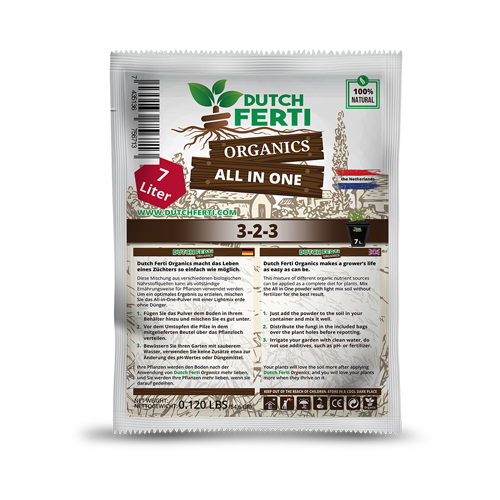 Sachets powder binnen