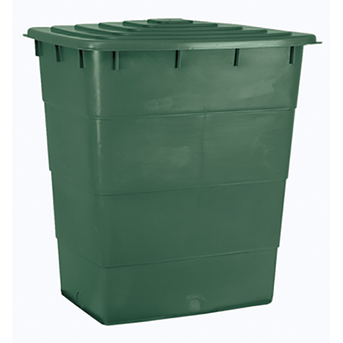 Watervat vierkant met deksel 520L
