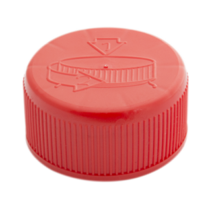 Dop 38mm Rood PE Kinderslot