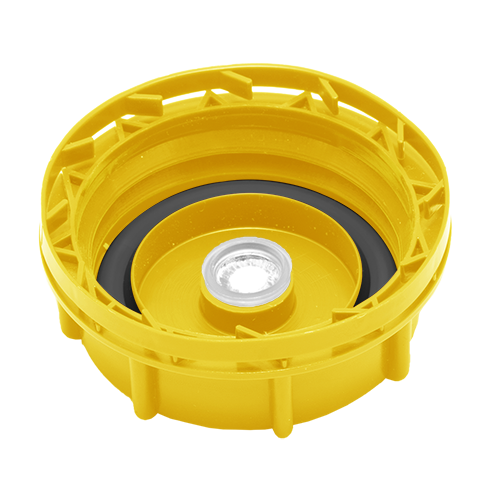 Dop 55mm geel met filter