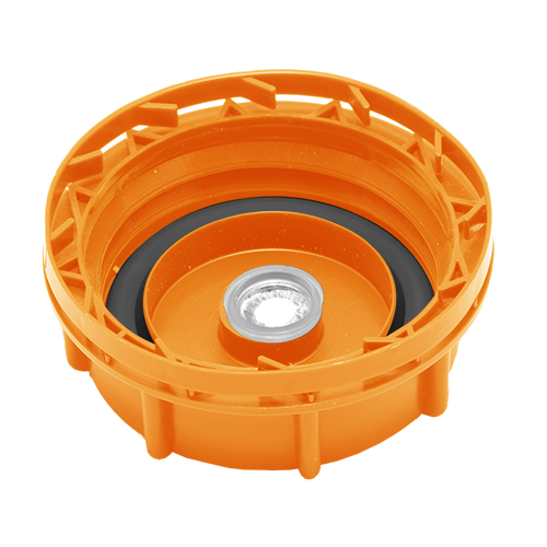 Dop 55mm oranje met filter